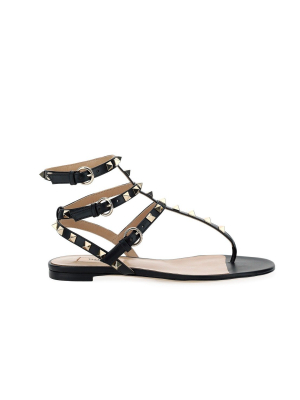 Valentino Garavani Rockstud Flat Sandals