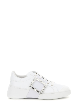 Roger Vivier Viv' Skate Strass Buckle Sneakers