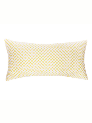 Yellow Cloud Throw Pillow