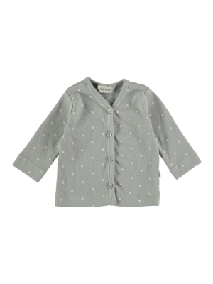 Organic Baby Cardigan Dots