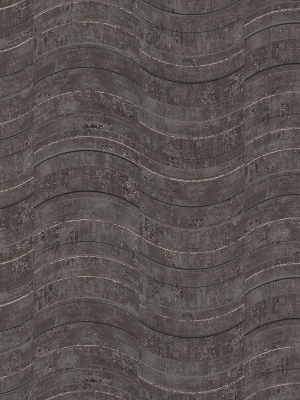 Hydra Geometric Wallpaper In Dark Grey From The Polished Collection By Brewster Home Fashions