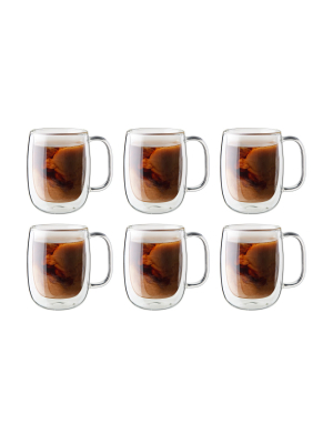 Zwilling Sorrento Plus 6-pc Double-wall Glass Coffee Mug Set