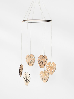 Pauline Stanley Studio Wood Mobile - Monstera Leaf