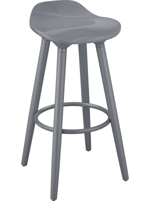 Caroline Barstool Gray - Elle Decor