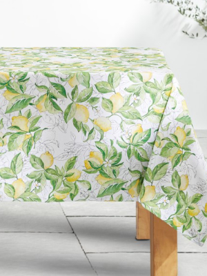 Citrus Oilcloth Outdoor Tablecloth