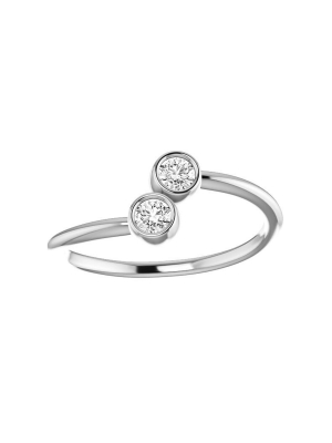 Pompeii3 1/4ct 2-stone Diamond Forever Us Engagement Ring