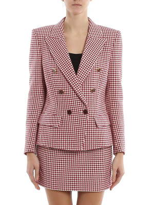 Alexandre Vauthier Houndstooth Double-breasted Blazer