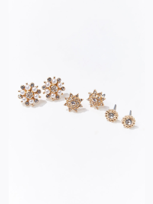 Star Charm Stud Earring Set