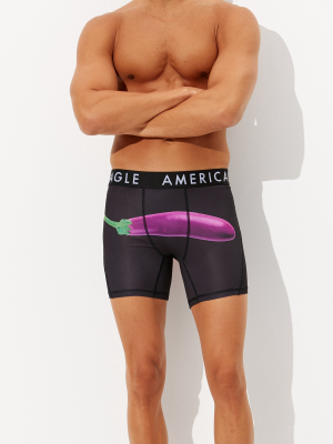 Aeo Eggplant + Orange 6" Flex Boxer Brief