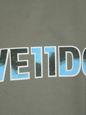 We11done Logo Printed Oversized Hoodie