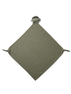 Comforter . Muslin Cuddle Cloth - Dino / Faune Green