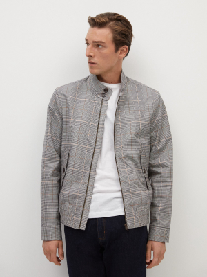 Checked Water-repellent Jacket