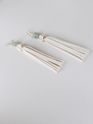 Larimer Earrings In White