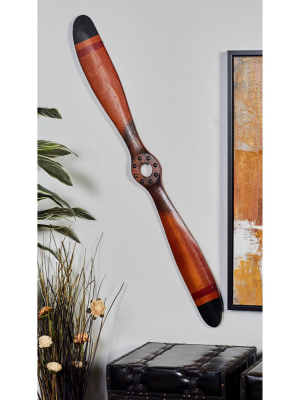 Vintage Reflections Cherry Wood Finish Antique-style Airplane Propeller (48") - Olivia & May