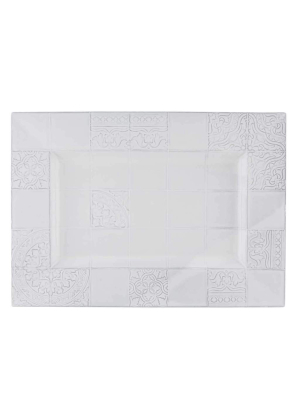 Bordallo Pinheiro Rua Nova White Platter