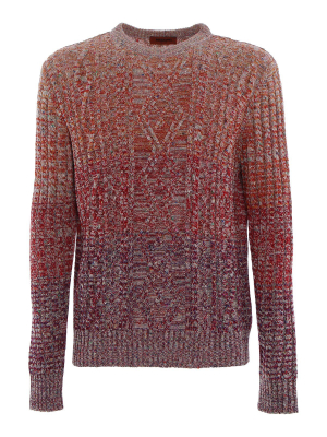 Missoni Gradient Cable Knit Crewneck Jumper