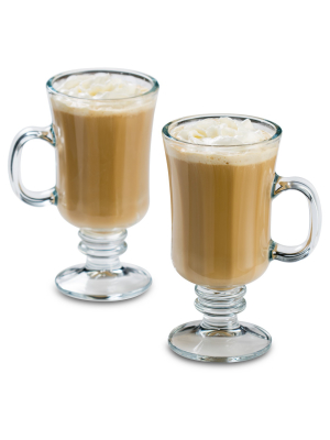 Libbey 8oz Milan Irish Coffee Glass Mug 4pk Set