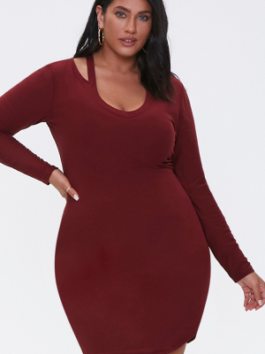 Plus Size Cutout Bodycon Dress