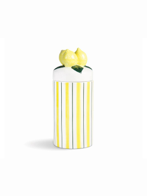 Lemon Large Ceramic Jar By &klevering