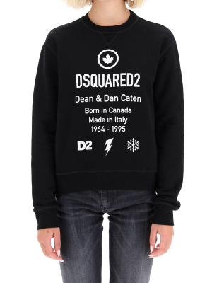 Dsquared2 Logo Print Crewneck Sweater