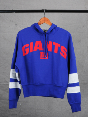 Women's Nfl Giants Sideline Striped Fleece