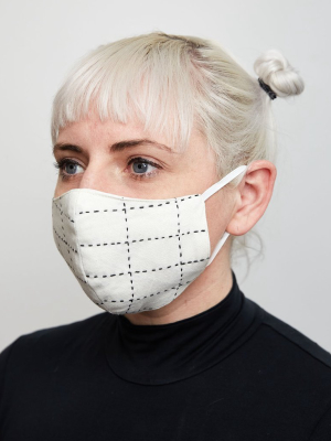 Organic Cotton Face Mask - Bone