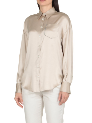 Brunello Cucinelli Buttoned Long-sleeved Blouse