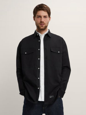 Textured Pocket Overshirt