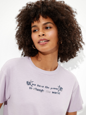 Ae Change The World Graphic T-shirt