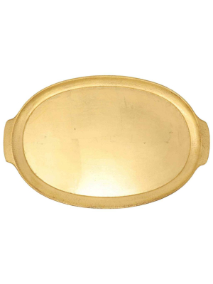 Vietri Florentine Wooden Gold Accessory Handled Tray