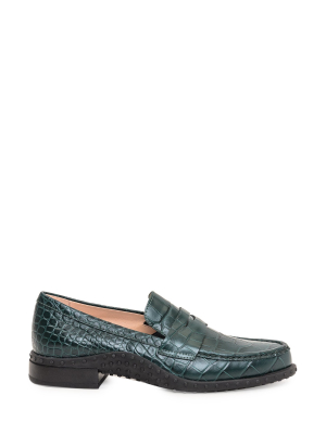 Tod's Embossed Penny Loafers