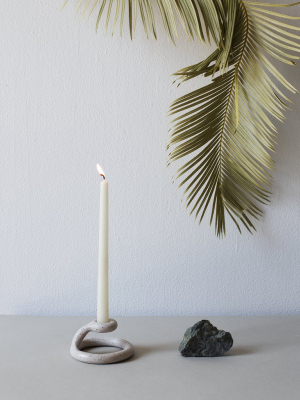 Uni Candlestick, Speckled White