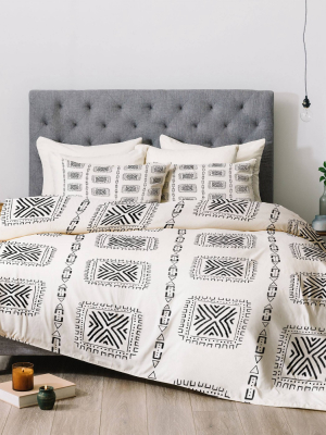 Schatzi Brown Mudcloth Comforter Set - Deny Designs