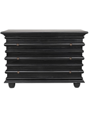 Noir Ascona Small Hand Rubbed Black Chest