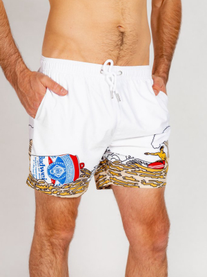 The Shaka Brew | Budweiser Surfer Swim Trunks