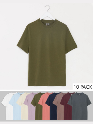 Asos Design 10 Pack T-shirt