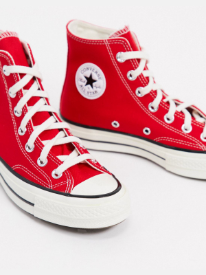 Converse Chuck 70 Hi Sneakers In Red