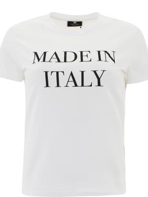 Elisabetta Franchi Made In Italy Print T-shirt