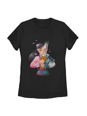 Women's Mulan Anime Reflection T-shirt