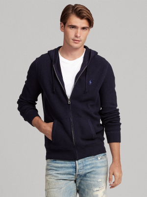 Cotton Full-zip Hooded Sweater