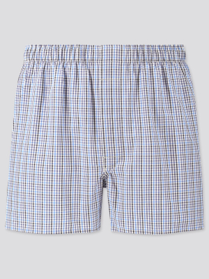 Men Woven Checked Boxers