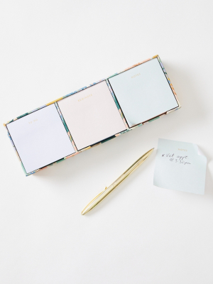 Rifle Paper Co. Luisa Sticky Note Trio