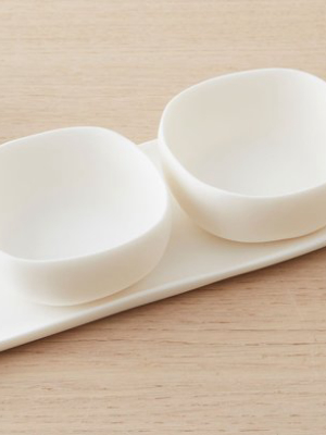 Resin Trio Bowls White By Tina Frey