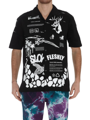 Mauna Kea Biorhythm Printed Bowling Shirt