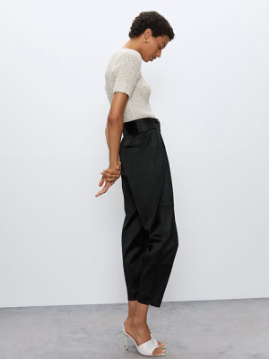 Belted Pleat Pant