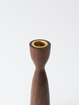 Handcrafted Wood Candlestick Holder