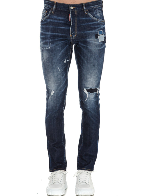 Dsquared2 Patch Detail Skinny Jeans