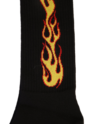 Palm Angel Flames Socks