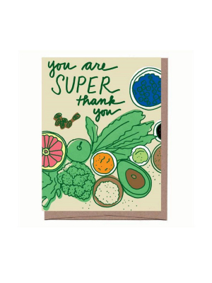 Superfood Thank You Card