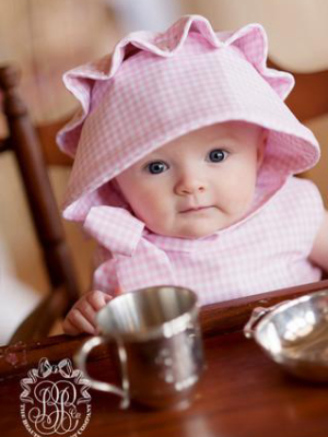 Beaufort Bonnet - Pink Greenbrier Gingham